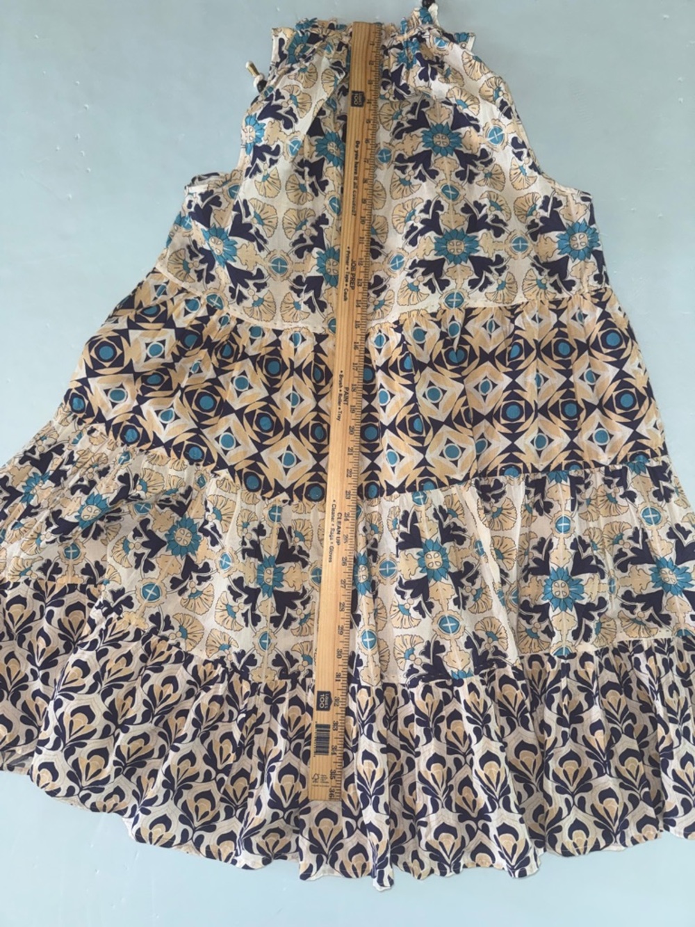 Anthropologie RO’S GARDEN Dress Sz L Sofia Sleeveless Coastal Grandmother Boho - Picture 9 of 15